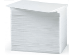 Zebra white PVC cards; 30 mil (500 cards)