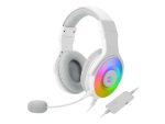 Redragon Over-Ear Pandora USB|Aux RGB Gaming Headset - White