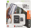 Kingston 128GB micSDXC Canvas Select Plus 100R A1 C10 Card + ADP