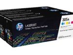 HP 305A 3-pack Cyan/Magenta/Yellow Original LaserJet Toner Cartridges