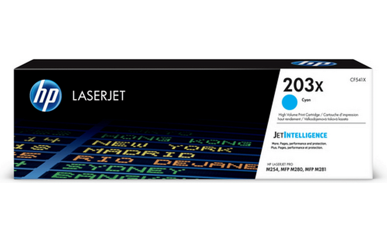 HP 203X High Yield Cyan Original LaserJet Toner Cartridge