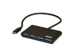 Port USB Type-C to 4 x USB3.0 5Gbps 30cm 4 Port Hub - Black