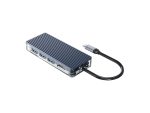 Orico 6 Port 3 x USB3.0 | 1 x HDMI | 1 x RJ45 | 1 x Type-C Transparent Hub - Grey