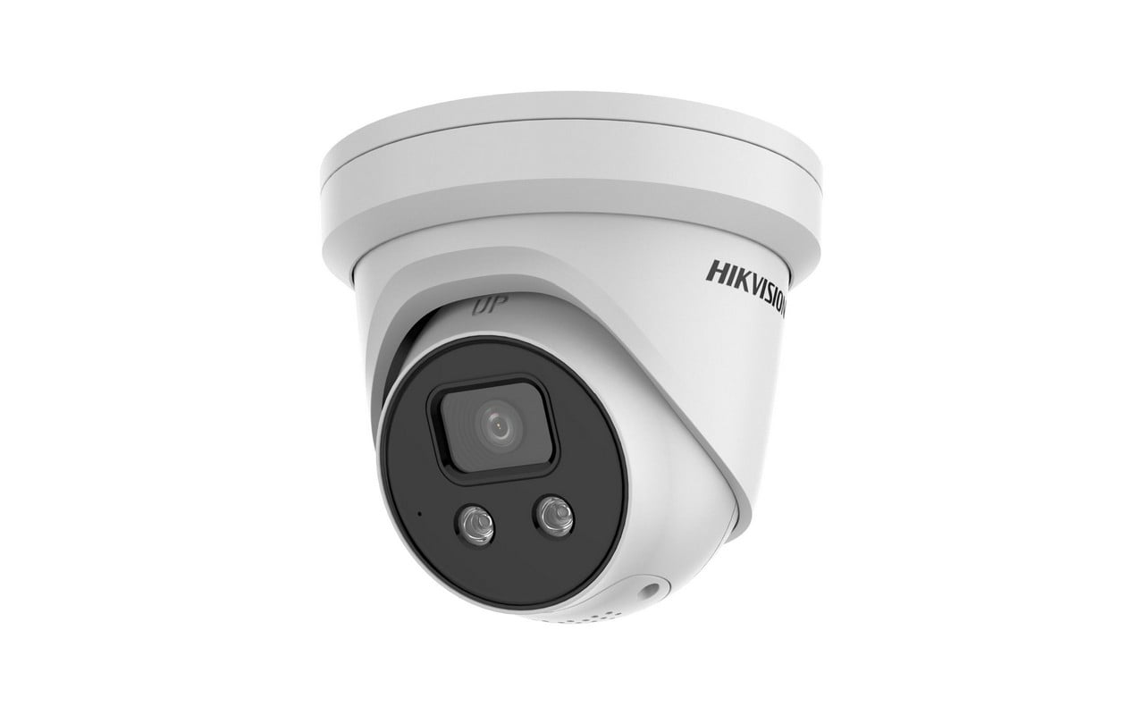 4MP Hikvision Network Turret Camera & Strobe Light