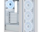 Corsair iCUE 4000D RGB AIRFLOW QL Edition Mid-Tower ATX Case — True White