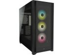 Corsair iCUE 5000X RGB Tempered Glass Mid-Tower ATX PC Smart Case — Black