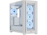 Corsair iCUE 5000X RGB QL Edition Mid-Tower ATX Case — True White