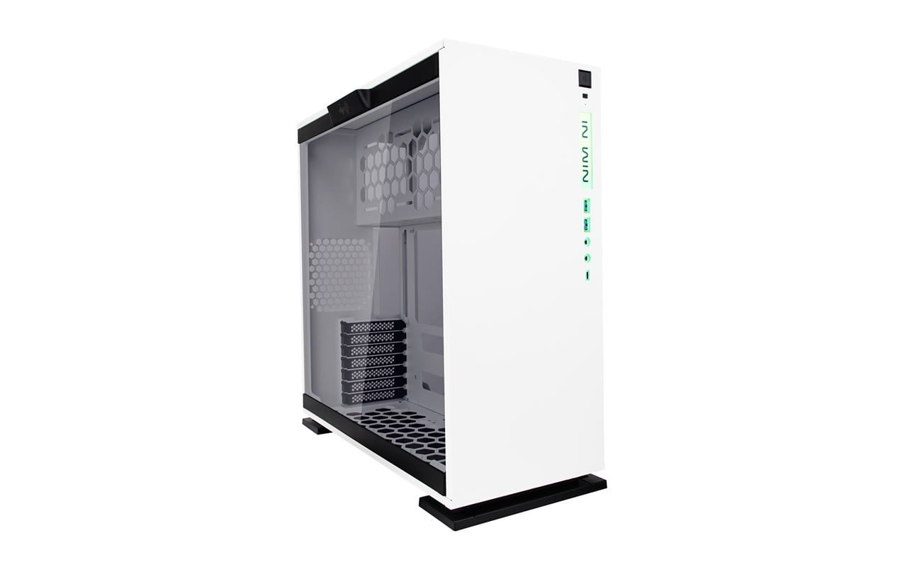 InWin 303C ATX Chassis RGB - Back/White — Network Computer Wireless