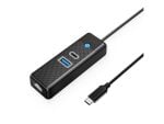 Orico 3 Port Type-C Hub | 1x USB 3.0 | 1x Type-C | 1x RJ45 Gigabit Ethernet | 50cm