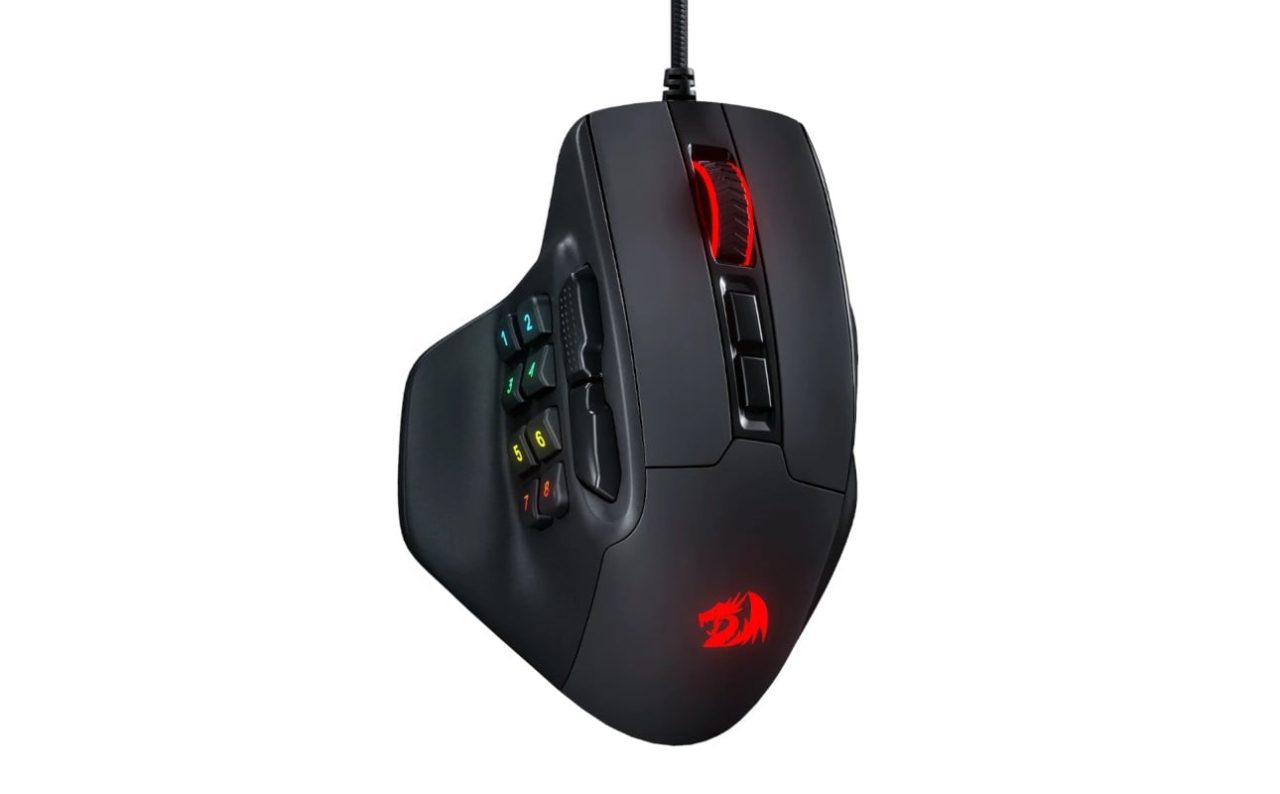 Redragon Aatrox 6200DP RGB MMO Gaming Mouse - Black