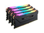 Corsair Vengeance RGB Pro 64GB (4 x 16GB) DDR4 DRAM 3466MHz C16 Memory Kit — Black