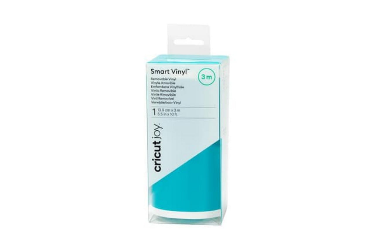 2009329 - Cricut Smart Vinyl Removable Aqua 120cm; 1 roll 5.5 in x 10 ft (13.9 cm x 3 m); Matte finish; Works without a cutting