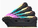 Corsair Vengeance RGB PRO 32GB (4 x 8GB) DDR4 DRAM 2666MHz C16 Memory Kit — Black