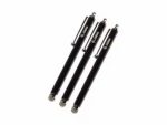 Zebra Passive Stylus; Micro-Knit Hybrid Fiber Tip Stylus; 3 Pack