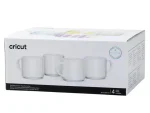 Cricut 295ml Stack Ceramic Mugs Blank White 4pc