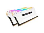 Corsair Vengeance RGB PRO 16GB (2 x 8GB) DDR4 DRAM 2666MHz C16 Memory Kit — White