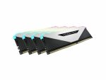 Corsair Vengeance RGB RT 32GB (4 x 8GB) DDR4 DRAM 3200MHz C16 Memory Kit – White