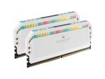 Corsair Dominator Platinum RGB 32GB (2x16GB) DDR5 DRAM 5200MHz C40 Memory Kit — White