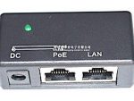 Acconet 1 Port Passive Power over Ethernet Injector Gigabit - Requires External PSU 2.1mm Jack