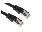Acconet CAT6 UTP Flylead, 1 Meter, Straight, Stranded Cable, Moulded Boots and Plugs, Black