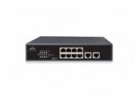 UNV - 8 Port PoE Switch, supports EXTEND Mode (120W)8-port, 2 Uplink port PoE Switch