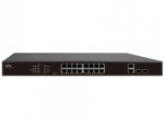 UNV - 16 Port PoE Switch, supports EXTEND Mode up to 250M