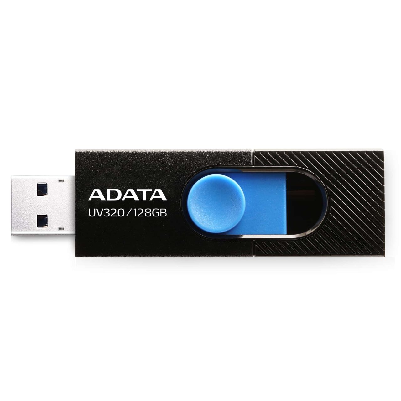 Adata 128Gb UV320 USB Flash Drive Uncapped Device For Unleashed Speed - Black