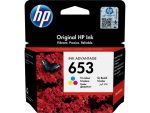 HP 653 Tri-Color Original Ink Advantage Cartridge
