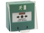 Break Glass Green Resettable With Clear Cover Single Contact