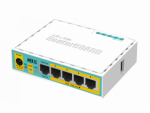 MikroTik hEX PoE Lite - Desktop PoE Router with 5 10/100 LAN ports and 1 USB port