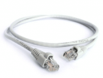 Acconet CAT6 UTP Flylead, 20 Meter, Straight, Stranded Cable, Moulded Boots and Plugs, Grey