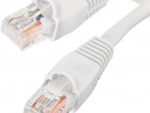 Acconet CAT6 UTP Flylead, 5 Meter, Straight, Stranded Cable, Moulded Boots and Plugs, White