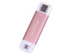 Transcend 2TB ESD310 Portable USB-C/A SSD (Rosy Pink)