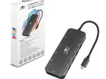 Vantec USB C  Hub 2x USB3. 3 x USB2.0 2x 4K HDMI (60Hz); VGA ; Gigabit RJ45;  SD & MicroSD reader with PD