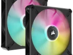 Corsair iCUE ML140 RGB Elite Premium 140mm PWM Magnetic Levitation Fan — Dual Fan Kit with iCUE Lighting Node Core
