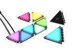 Corsair iCUE LC100 Case Accent Lighting Panels - Mini Triangle - 9x Tile Starter Kit