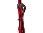 Corsair - Premium Individually Sleeved PCIe Cables (Single Connector) Type 4 Gen 4 - Red/Black