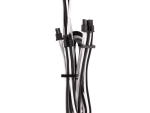 Corsair - Premium Individually Sleeved PCIe Cables (Dual Connector) Type 4 Gen 4 - White/Black