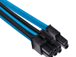 Corsair Premium Individually Sleeved PCIe Cables (Dual Connector) – Blue/Black