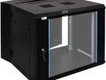 Zone Lite 9U Wallbox 400 Deep + 200 Swing Frame + Single Fan Black