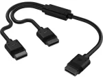 Corsair iCUE Link Cable; 1x 600mm Y-Cable with Straight connectors; Black