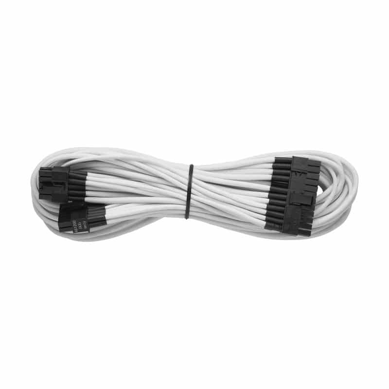 Corsair - Individually Sleeved 24pin ATX Cable Type 4 (Generation 2) for RMX series - White