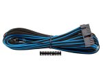 Corsair - Individually Sleeved Type 4 PSU Cables ATX 24 Pin - Blue/Black