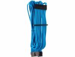 Corsair - Premium Individually Sleeved ATX 24-Pin Cable Type 4 Gen 4 - Blue