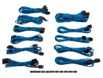 Corsair Premium Individually Sleeved Flexible Paracorded Modular Cable Pro Kit - Blue