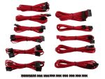 Corsair Premium Individually Sleeved Flexible Paracorded Modular Cable Pro Kit - Red