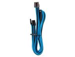 Corsair - Premium Individually Sleeved PCIe Cables (Single Connector) Type 4 Gen 4 - Blue/Black