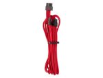 Corsair - Premium Individually Sleeved PCIe Cables (Single Connector) Type 4 Gen 4 - Red