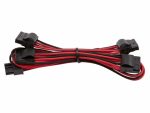 Corsair - Premium Individually Sleeved Peripheral Cable Type 4 (Generation 3) - Red/Black