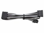 Corsair - Premium Individually Sleeved SATA Cable - White/Black